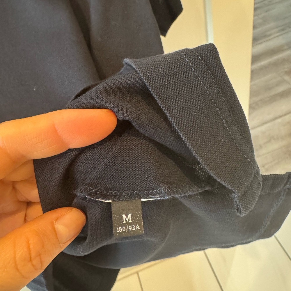 Versace Men's Black and Blue Polo Shirt - Picture 4 of 6